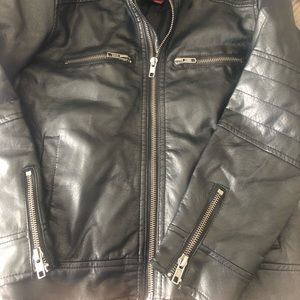 Boys Arizona Black Leather Jacket